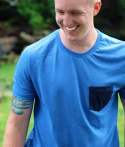 Nayked Apparel Shirts>Men'S Ridiculously Soft Contrast Pocket Short Sleeve Crew Neck T-Shirt
