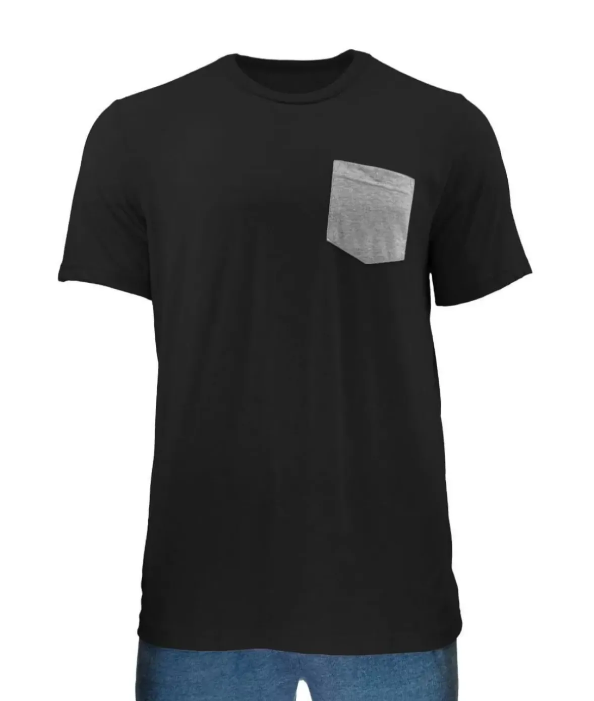 Nayked Apparel Shirts>Men'S Ridiculously Soft Contrast Pocket Short Sleeve Crew Neck T-Shirt