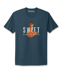Nayked Apparel Tops>Men'S Ridiculously Soft Cotton Graphic Tee | Swift Single Malt