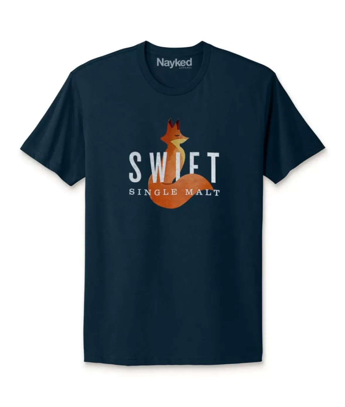 Nayked Apparel Tops>Men'S Ridiculously Soft Cotton Graphic Tee | Swift Single Malt
