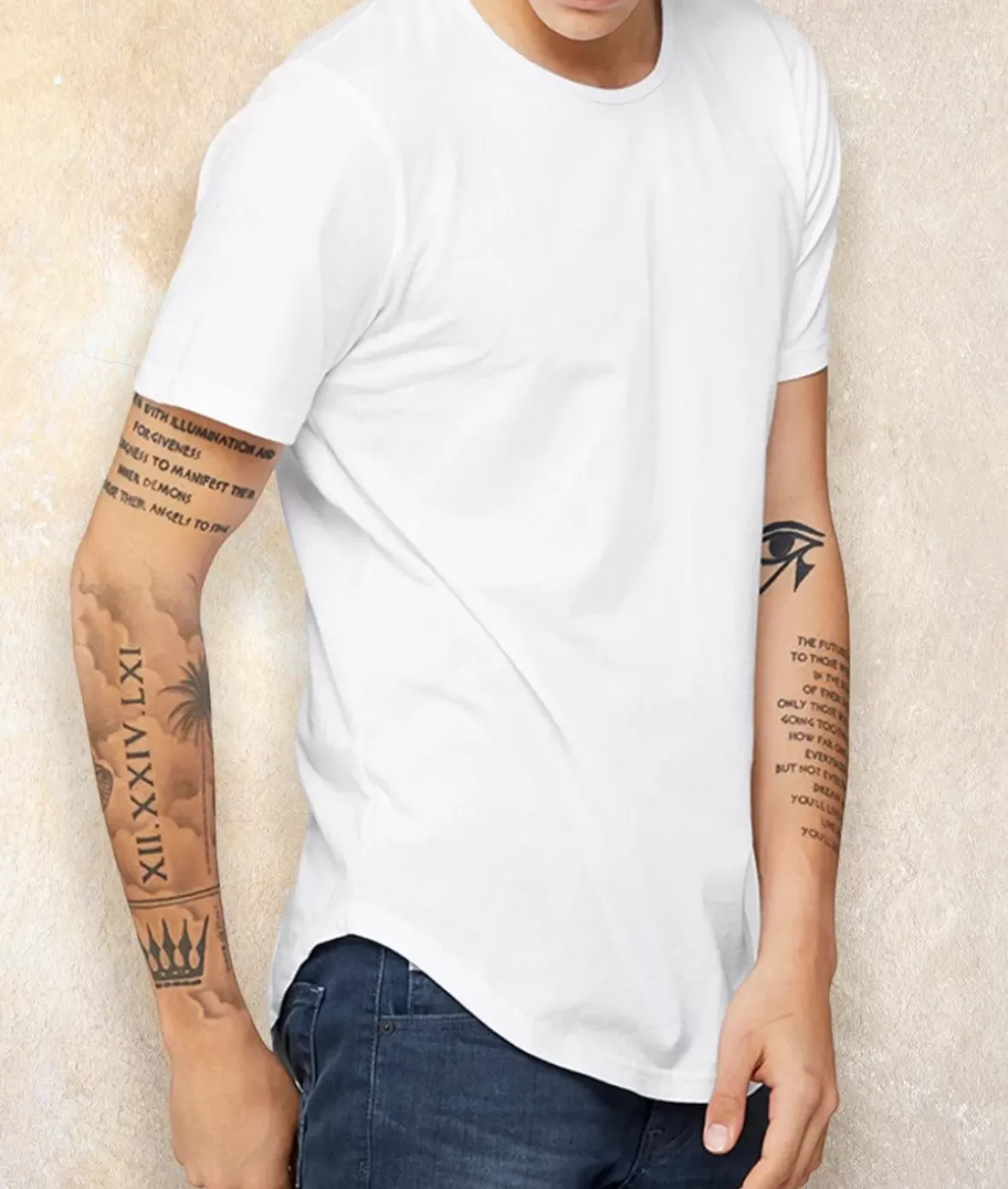 Nayked Apparel T-Shirts>Men'S Ridiculously Soft Curved Hem Urban T-Shirt