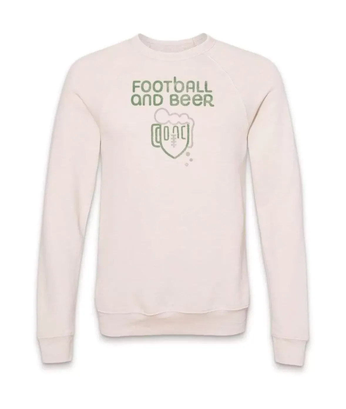 Nayked Apparel Shirts>Men'S Ridiculously Soft Fleece Graphic Pullover Sweatshirt | Football And Beer