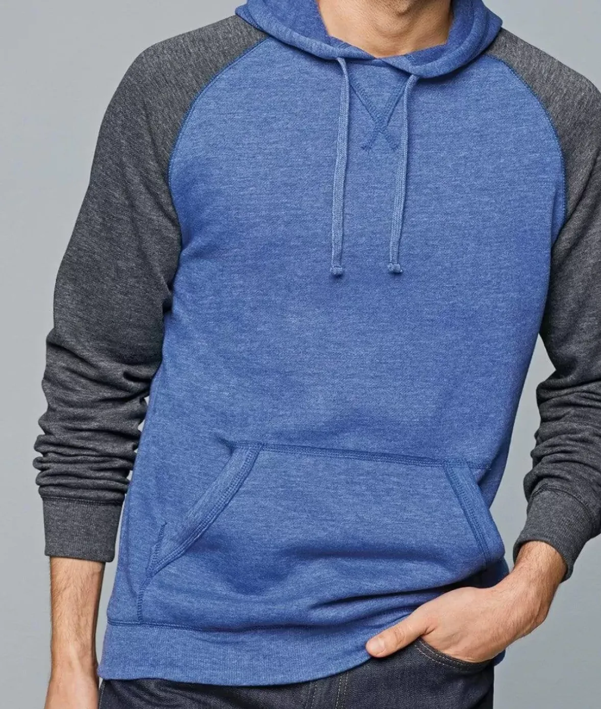 Nayked Apparel Hoodies & Sweatshirts>Men'S Ridiculously Soft Fleece Raglan Hoodie