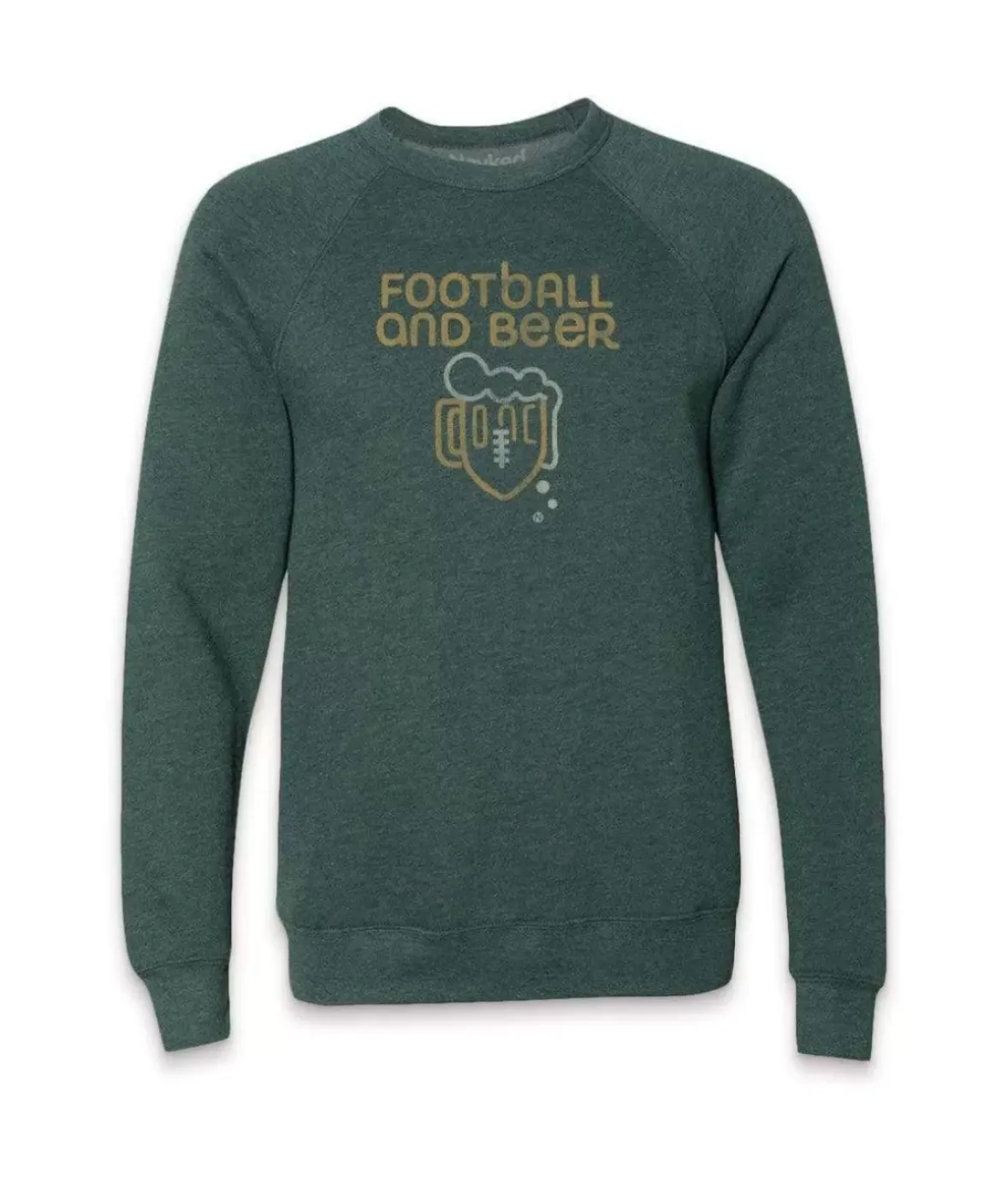 Nayked Apparel Hoodies & Sweatshirts>Men'S Ridiculously Soft Fleece Graphic Pullover Sweatshirt | Football And Beer