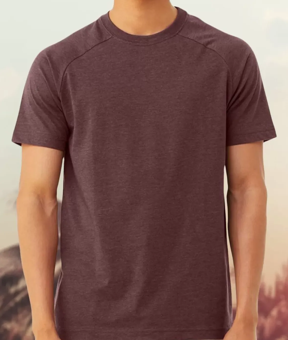 Nayked Apparel Shirts>Men'S Ridiculously Soft Heather Raglan T-Shirt