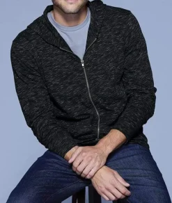 Nayked Apparel Shirts>Men'S Ridiculously Soft Lightweight Full-Zip Hoodie