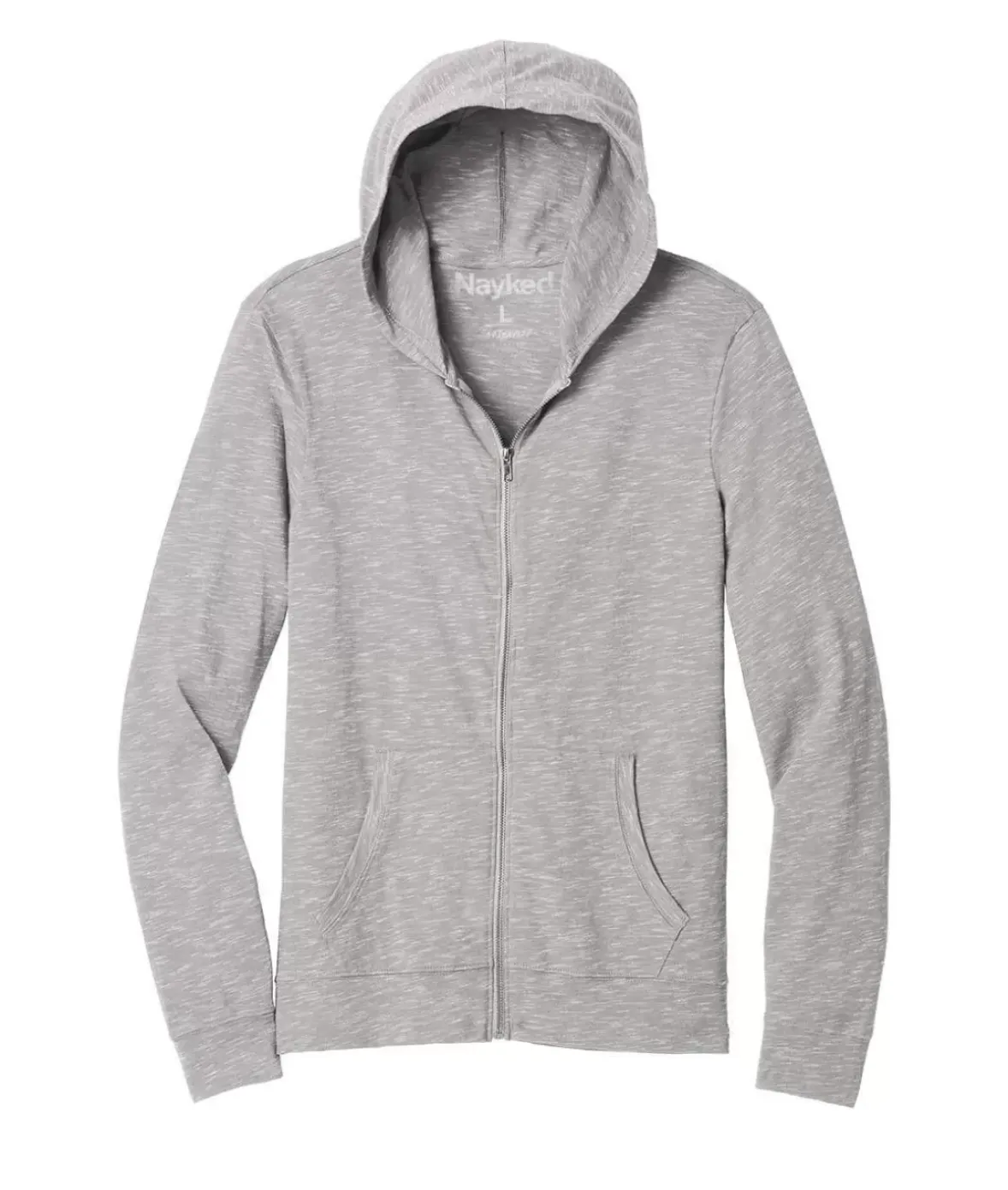 Nayked Apparel Shirts>Men'S Ridiculously Soft Lightweight Full-Zip Hoodie