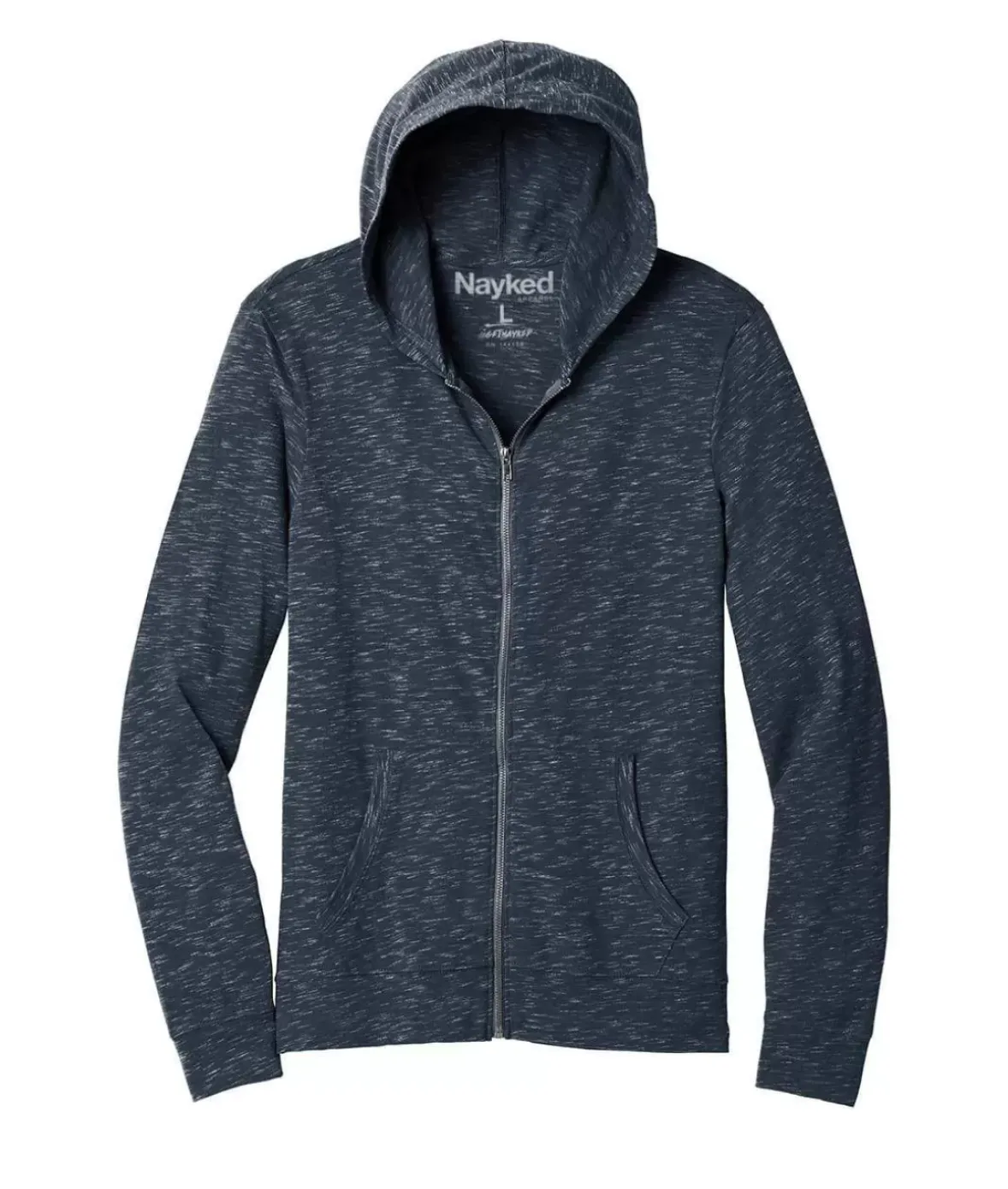 Nayked Apparel Shirts>Men'S Ridiculously Soft Lightweight Full-Zip Hoodie
