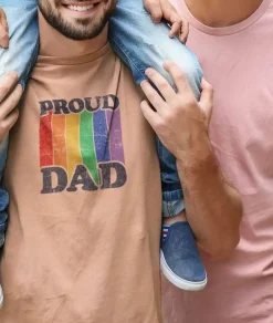 Nayked Apparel T-Shirts>Men'S Ridiculously Soft Lightweight Graphic Tee | Proud Dad