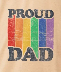 Nayked Apparel T-Shirts>Men'S Ridiculously Soft Lightweight Graphic Tee | Proud Dad