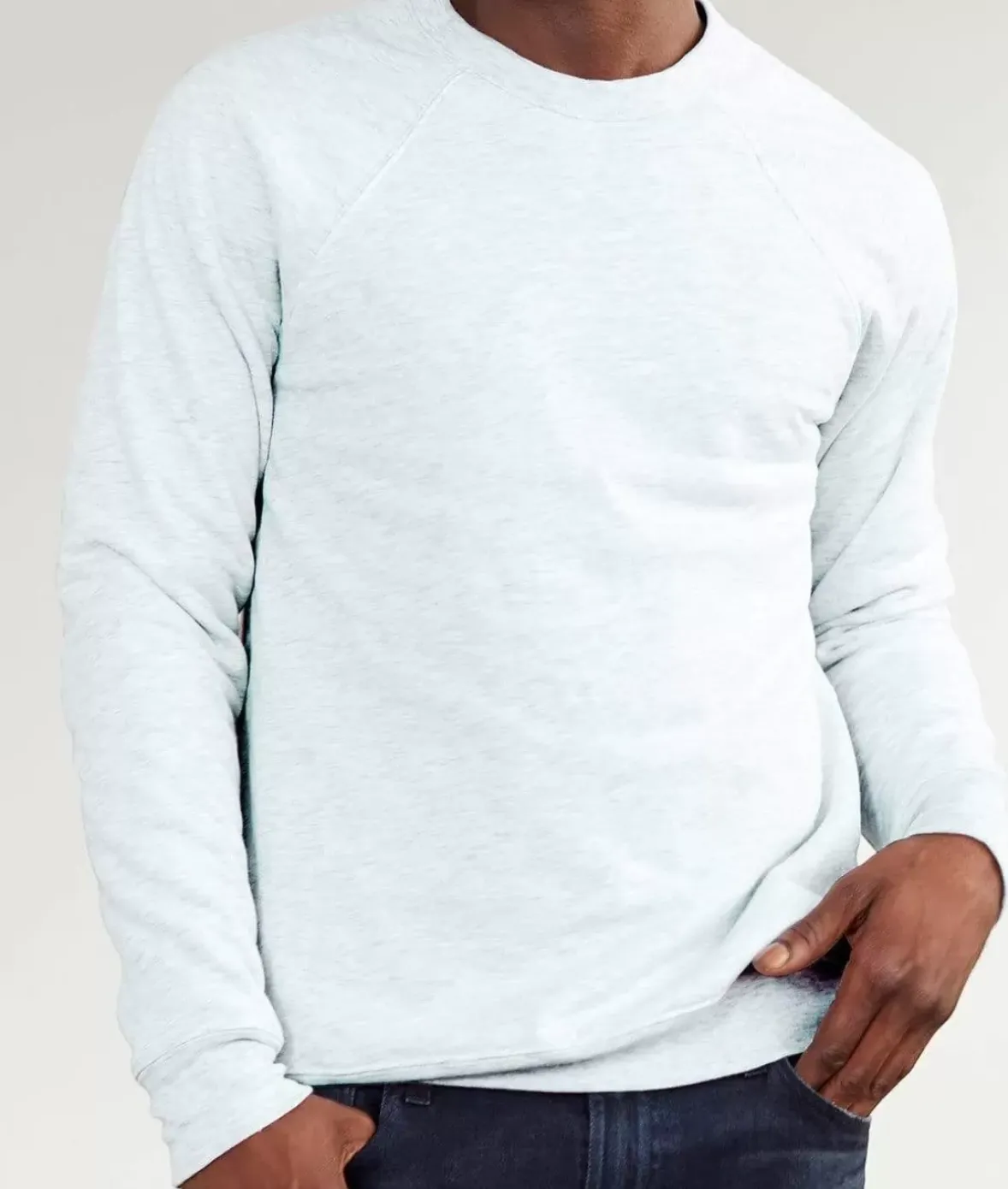 Nayked Apparel Shirts>Men'S Ridiculously Soft Lightweight Heathered Fleece Pullover Sweatshirt