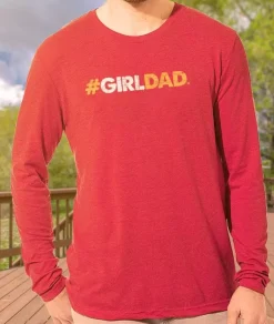 Nayked Apparel Shirts>Men'S Ridiculously Soft Lightweight Long Sleeve Graphic Tee | #Girldad