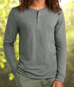 Nayked Apparel Shirts>Men'S Ridiculously Soft Long Sleeve Henley
