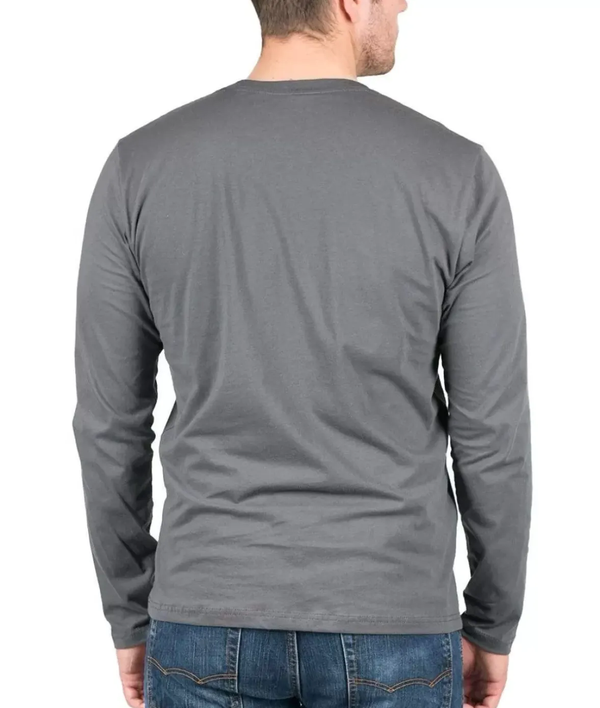 Nayked Apparel T-Shirts>Men'S Ridiculously Soft Long Sleeve 100% Cotton T-Shirt