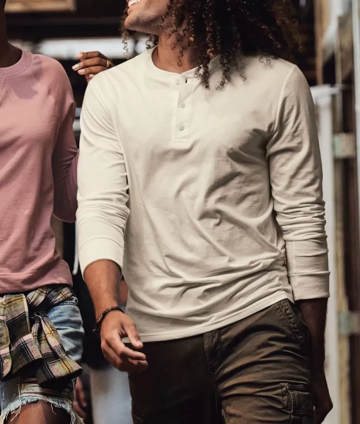 Nayked Apparel T-Shirts>Men'S Ridiculously Soft Long Sleeve Henley