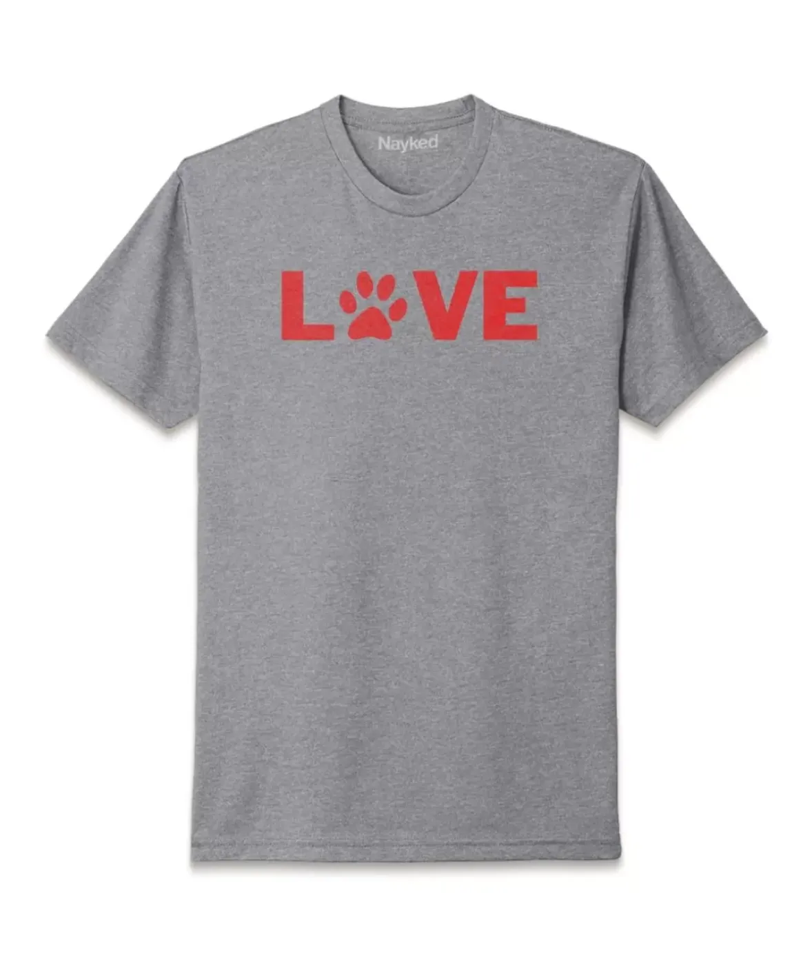 Nayked Apparel T-Shirts>Men'S Ridiculously Soft Midweight Valentine'S Day Graphic T-Shirt | Love My Pet