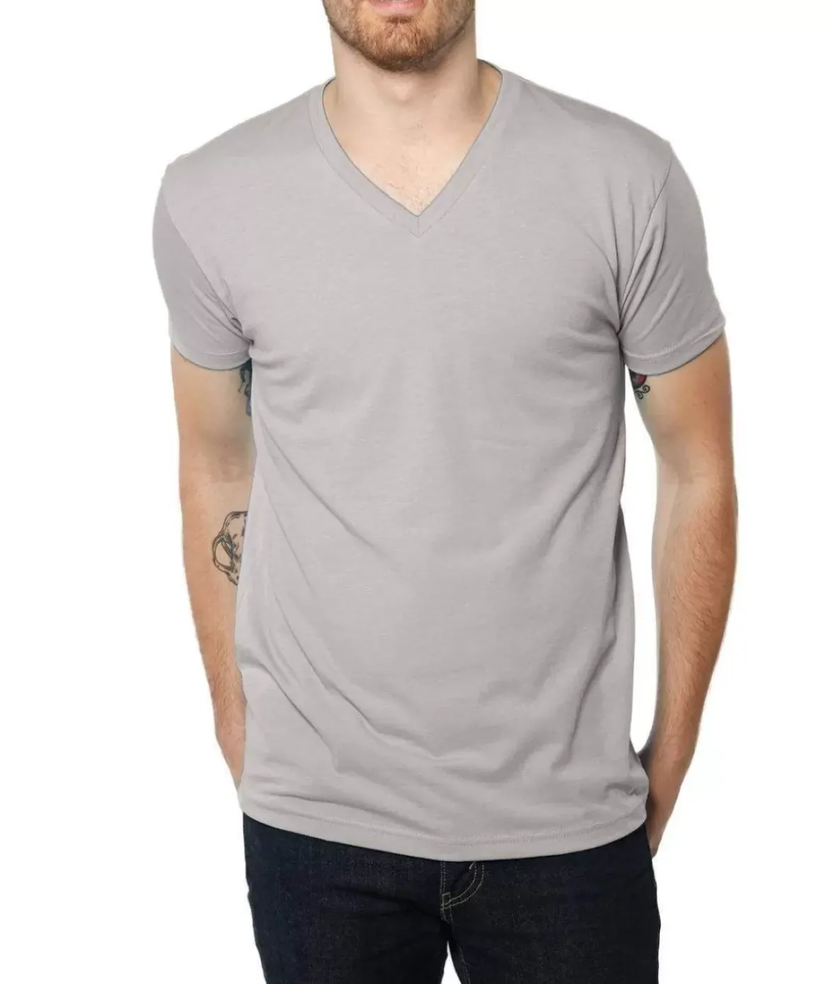 Nayked Apparel T-Shirts>Men'S Ridiculously Soft Midweight V-Neck