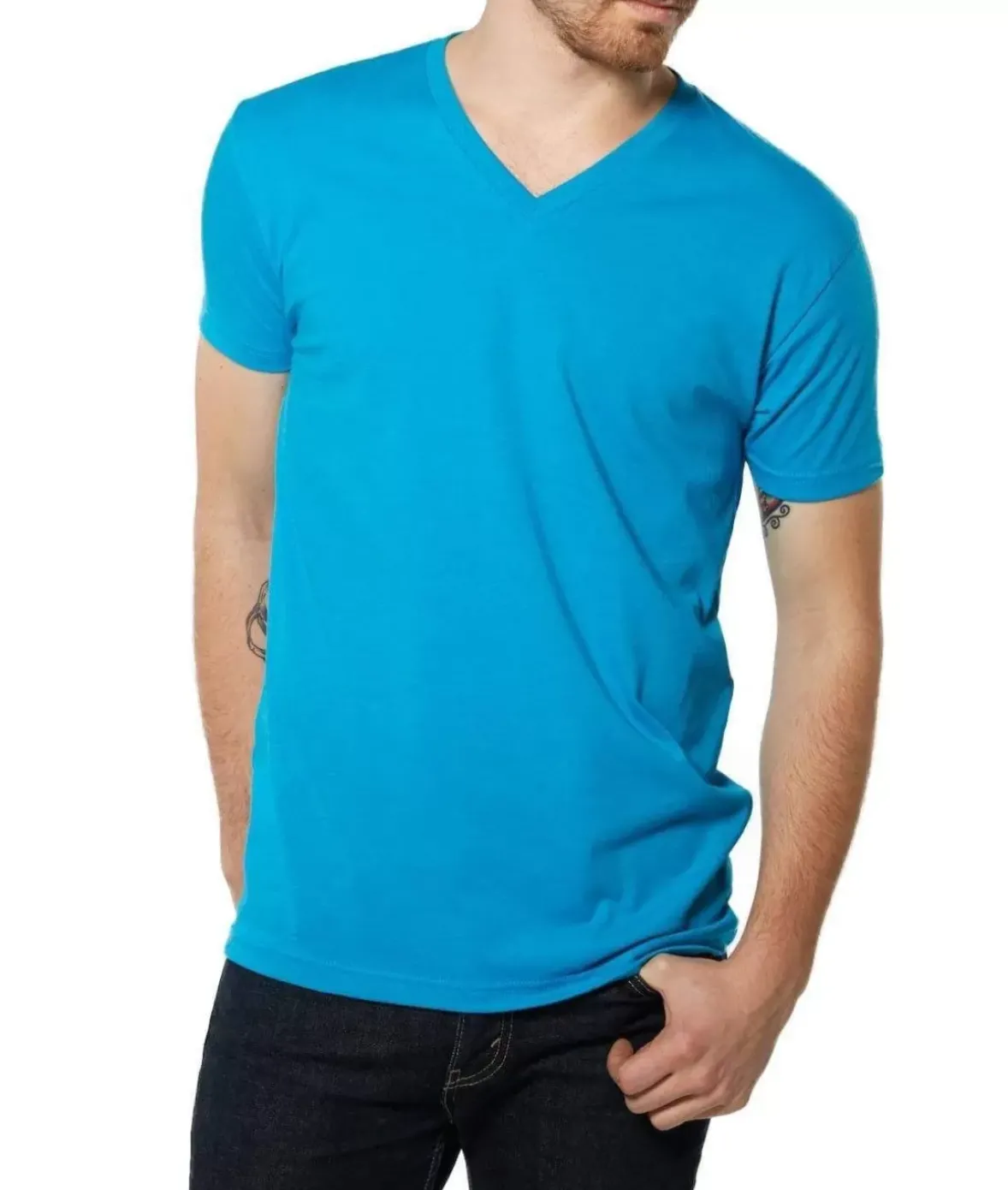 Nayked Apparel T-Shirts>Men'S Ridiculously Soft Midweight V-Neck