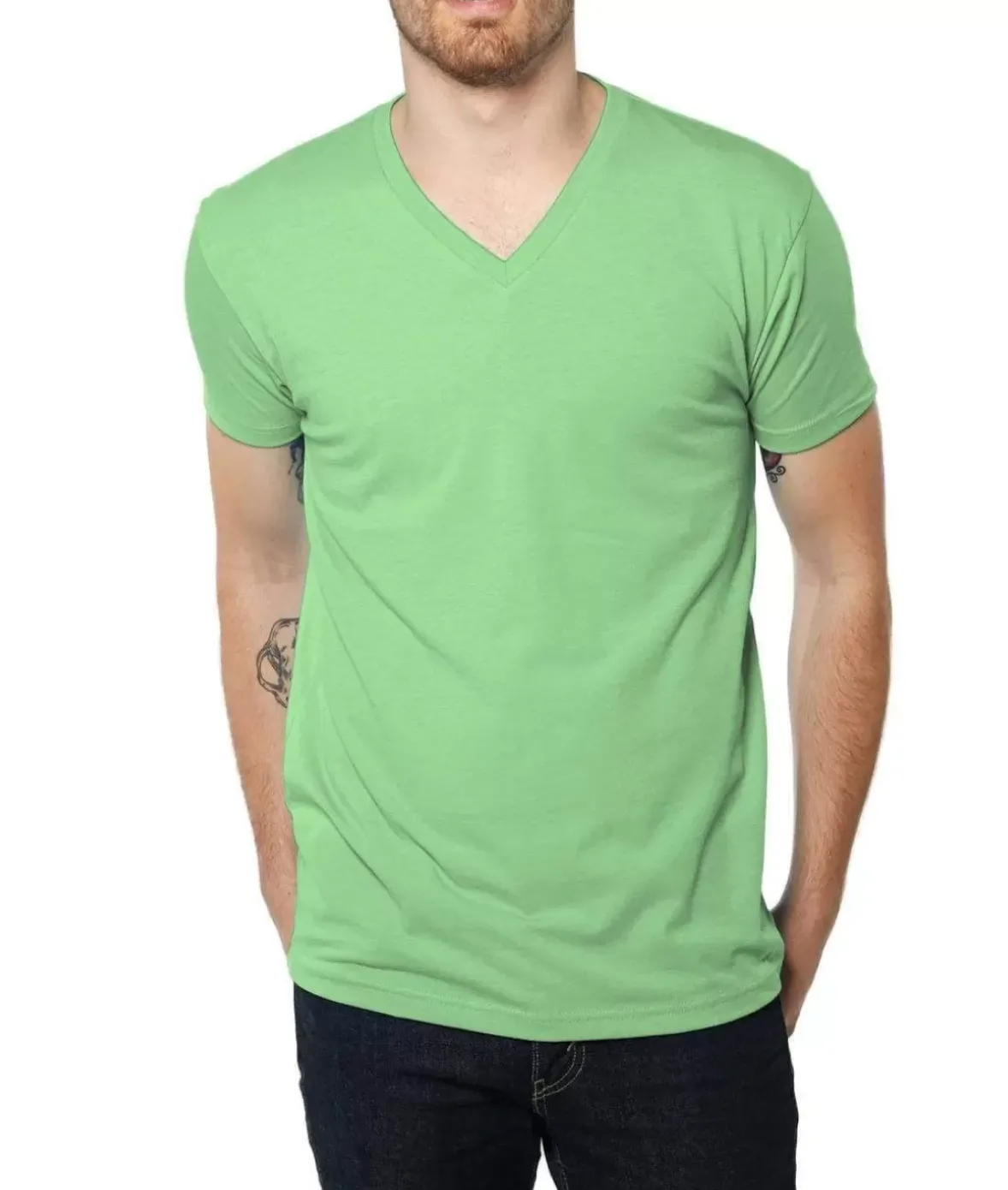 Nayked Apparel T-Shirts>Men'S Ridiculously Soft Midweight V-Neck