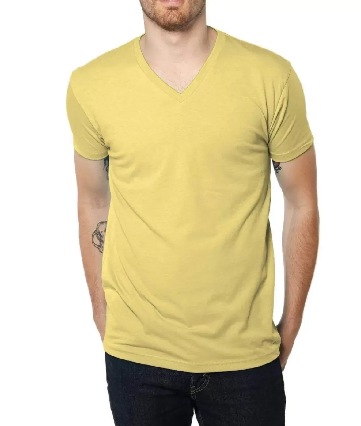 Nayked Apparel T-Shirts>Men'S Ridiculously Soft Midweight V-Neck