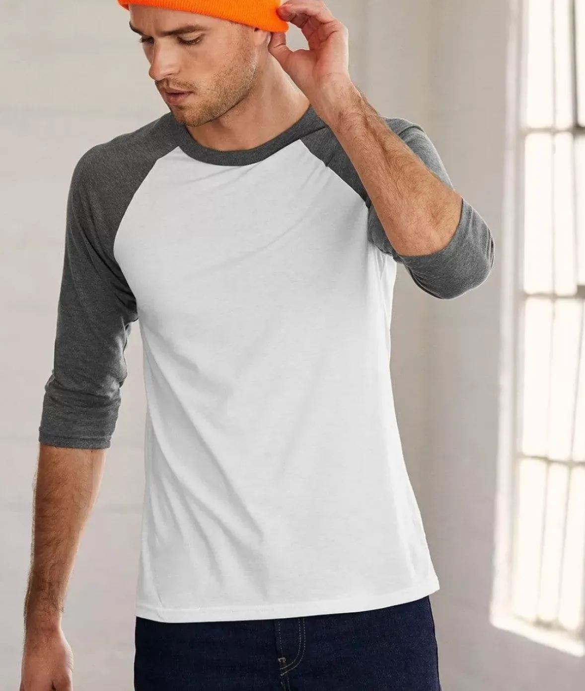 Nayked Apparel T-Shirts>Men'S Ridiculously Soft Midweight Baseball Shirt