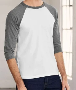 Nayked Apparel T-Shirts>Men'S Ridiculously Soft Midweight Baseball Shirt