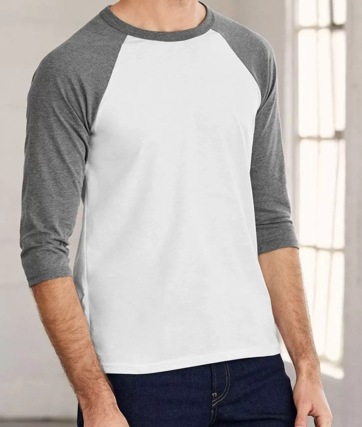 Nayked Apparel T-Shirts>Men'S Ridiculously Soft Midweight Baseball Shirt