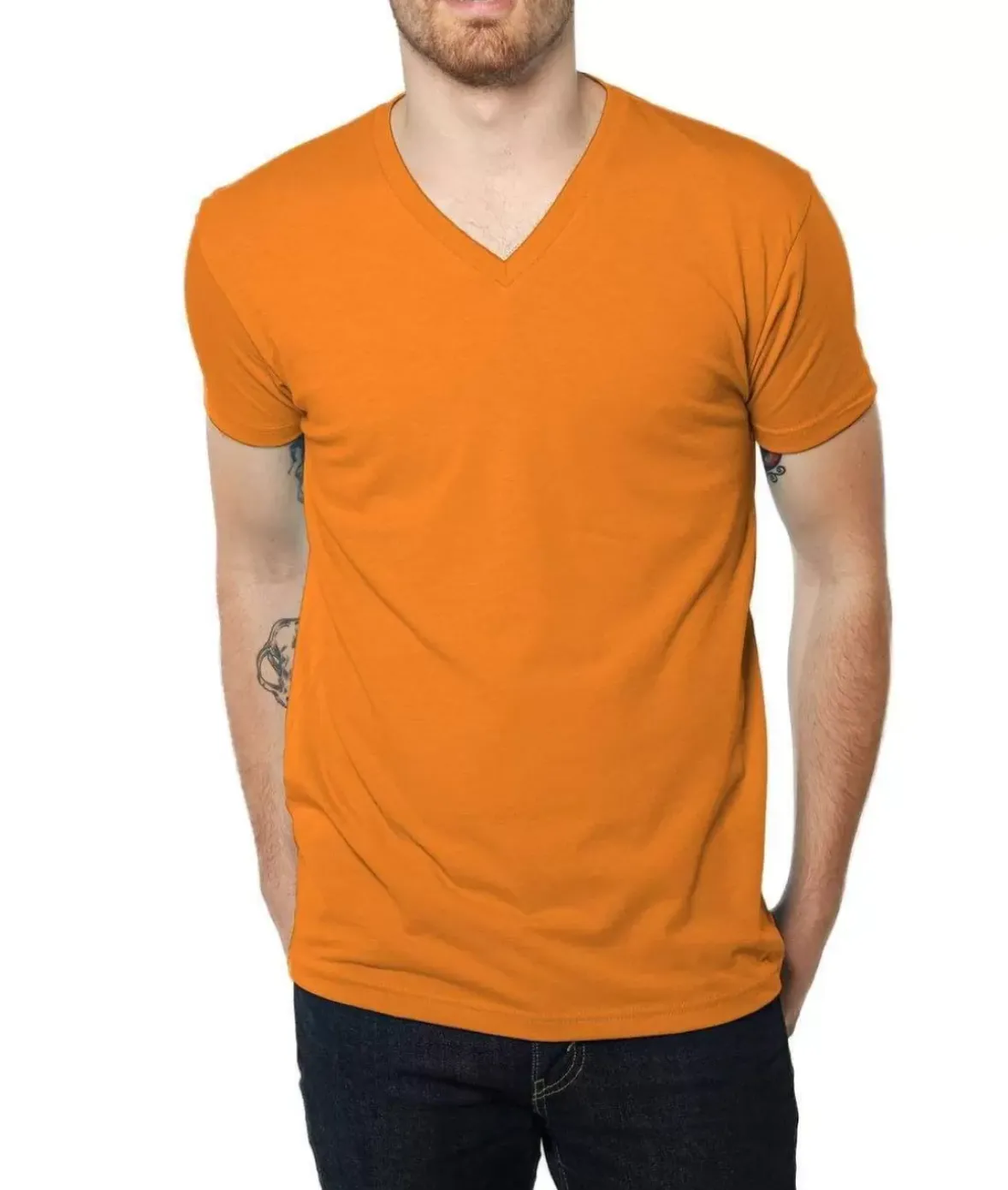 Nayked Apparel Shirts>Men'S Ridiculously Soft Midweight V-Neck