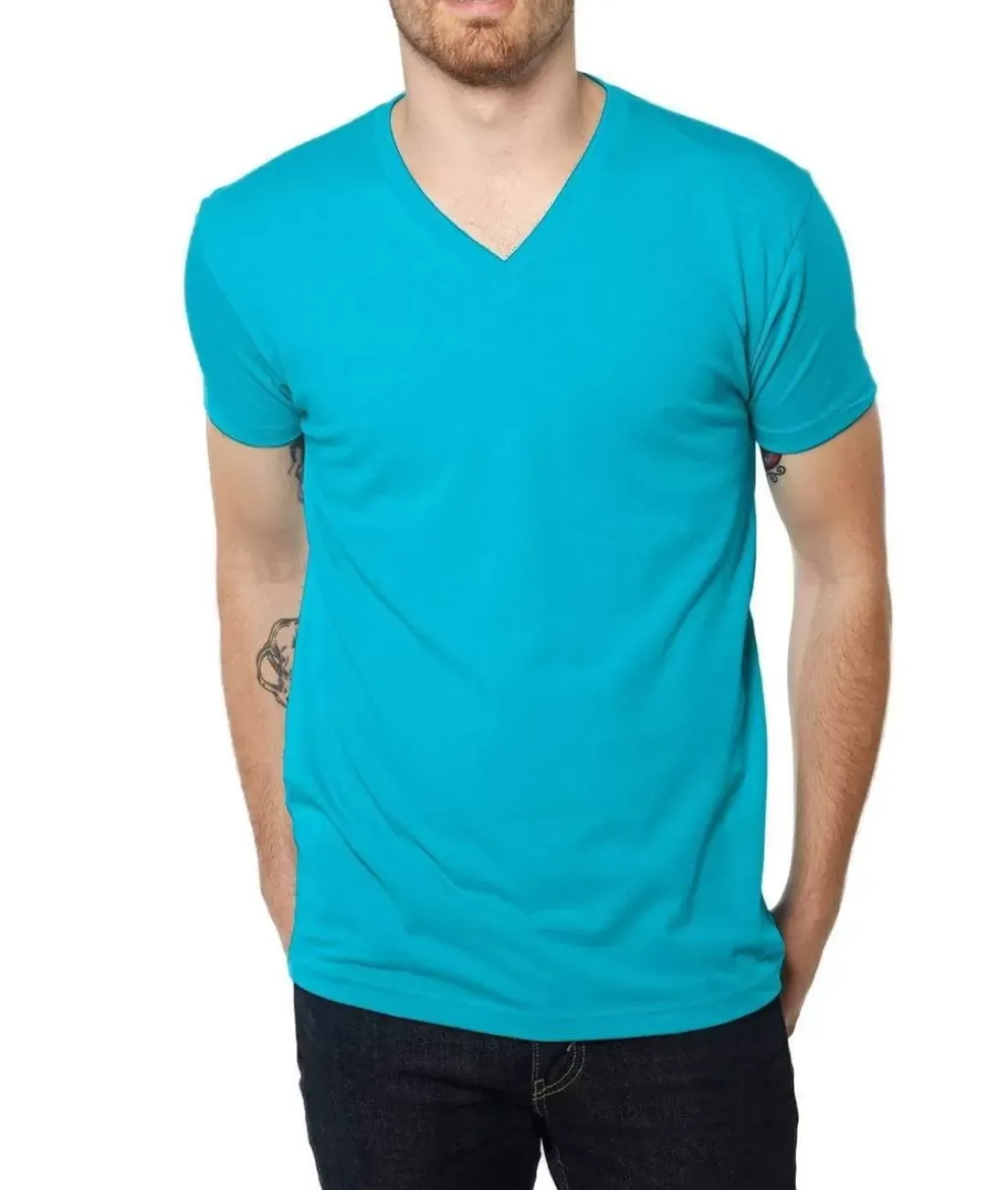 Nayked Apparel Shirts>Men'S Ridiculously Soft Midweight V-Neck