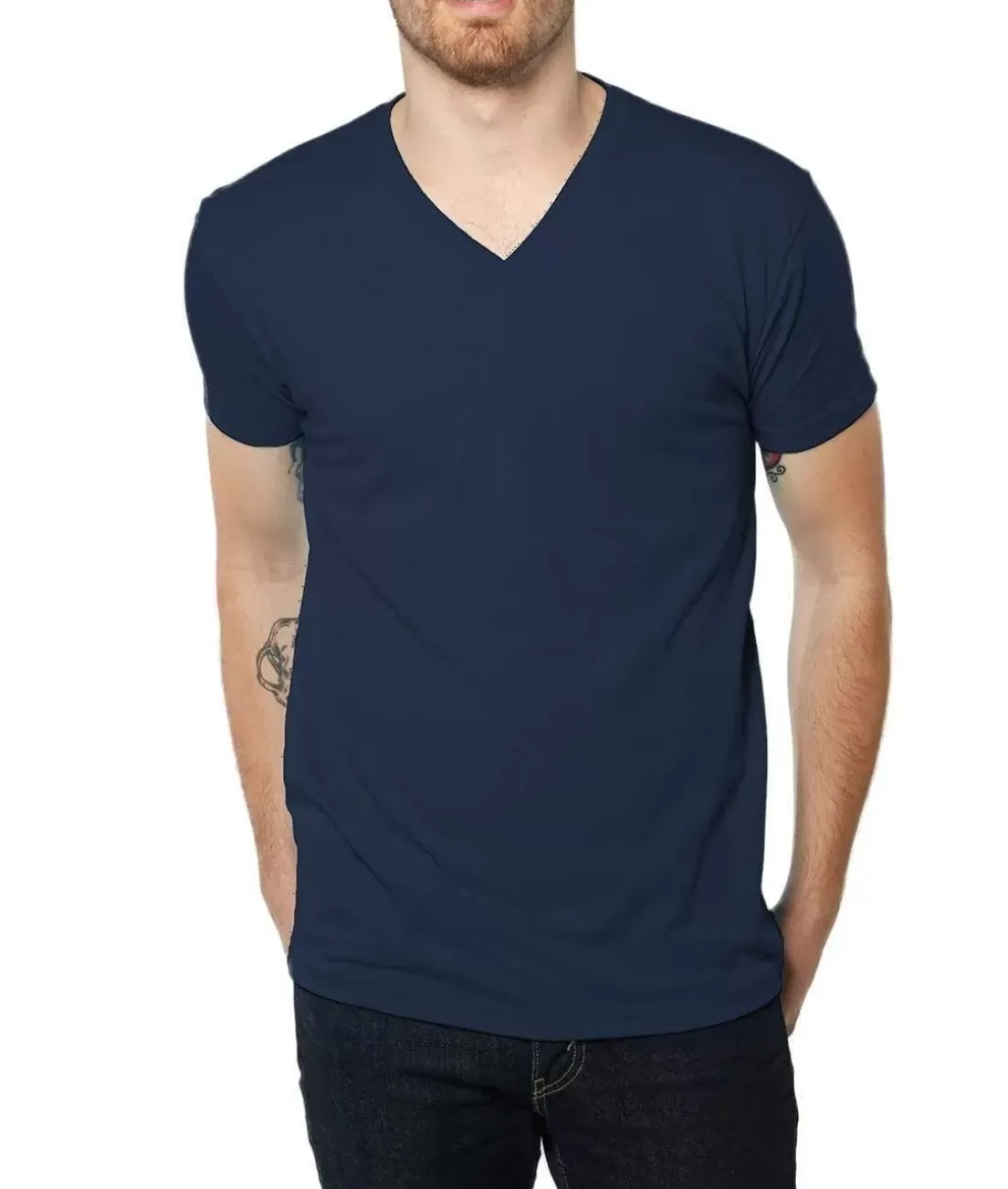 Nayked Apparel Shirts>Men'S Ridiculously Soft Midweight V-Neck