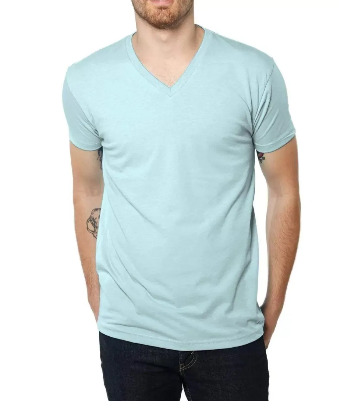 Nayked Apparel Shirts>Men'S Ridiculously Soft Midweight V-Neck