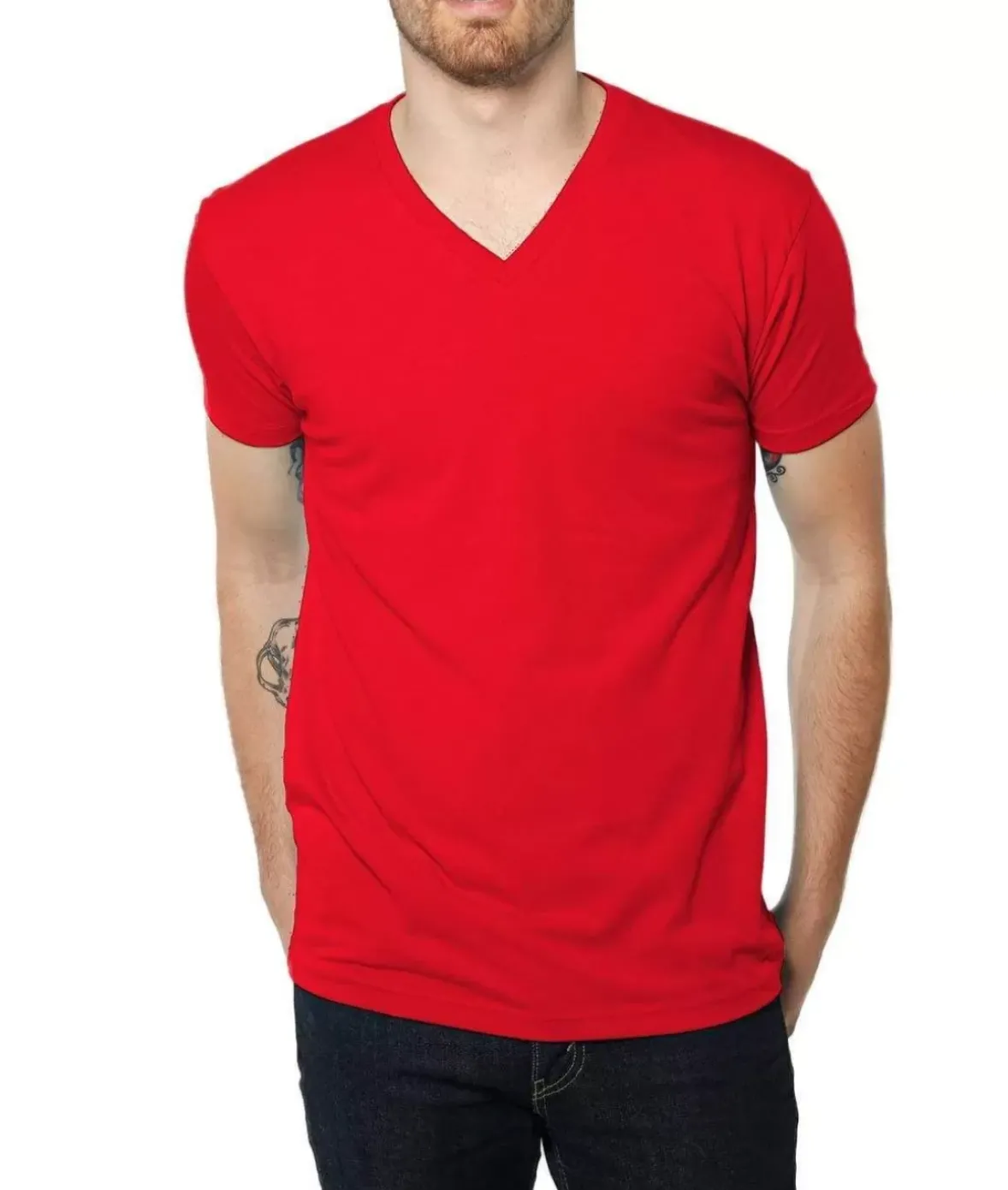 Nayked Apparel Shirts>Men'S Ridiculously Soft Midweight V-Neck