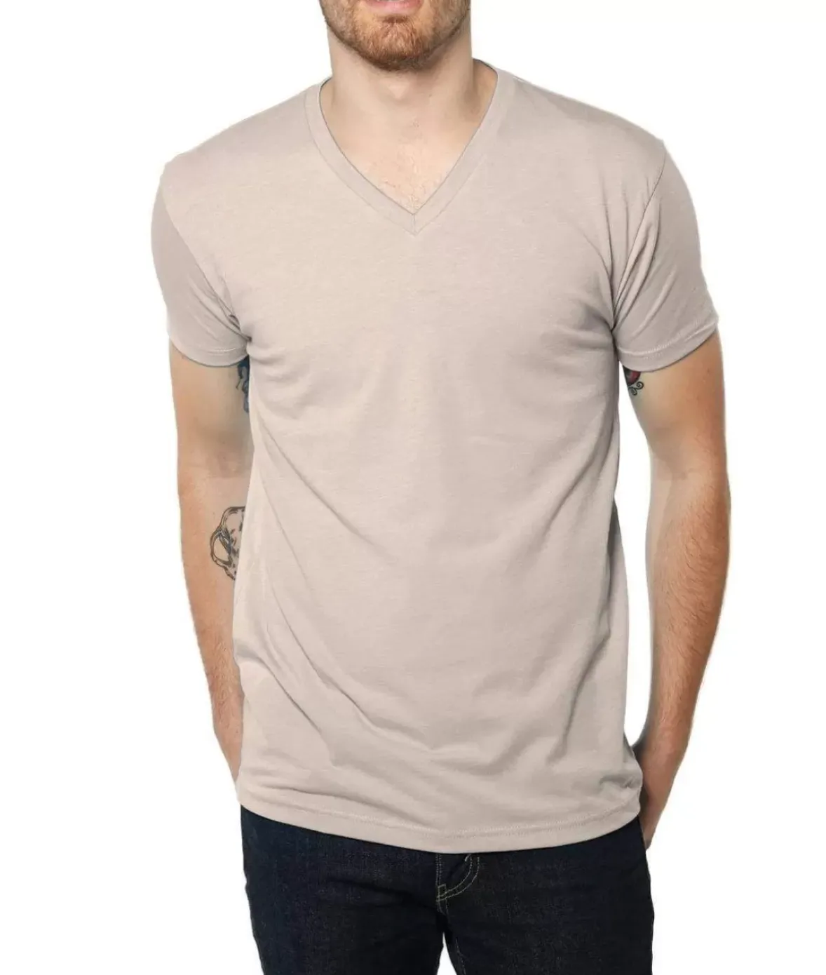 Nayked Apparel Shirts>Men'S Ridiculously Soft Midweight V-Neck