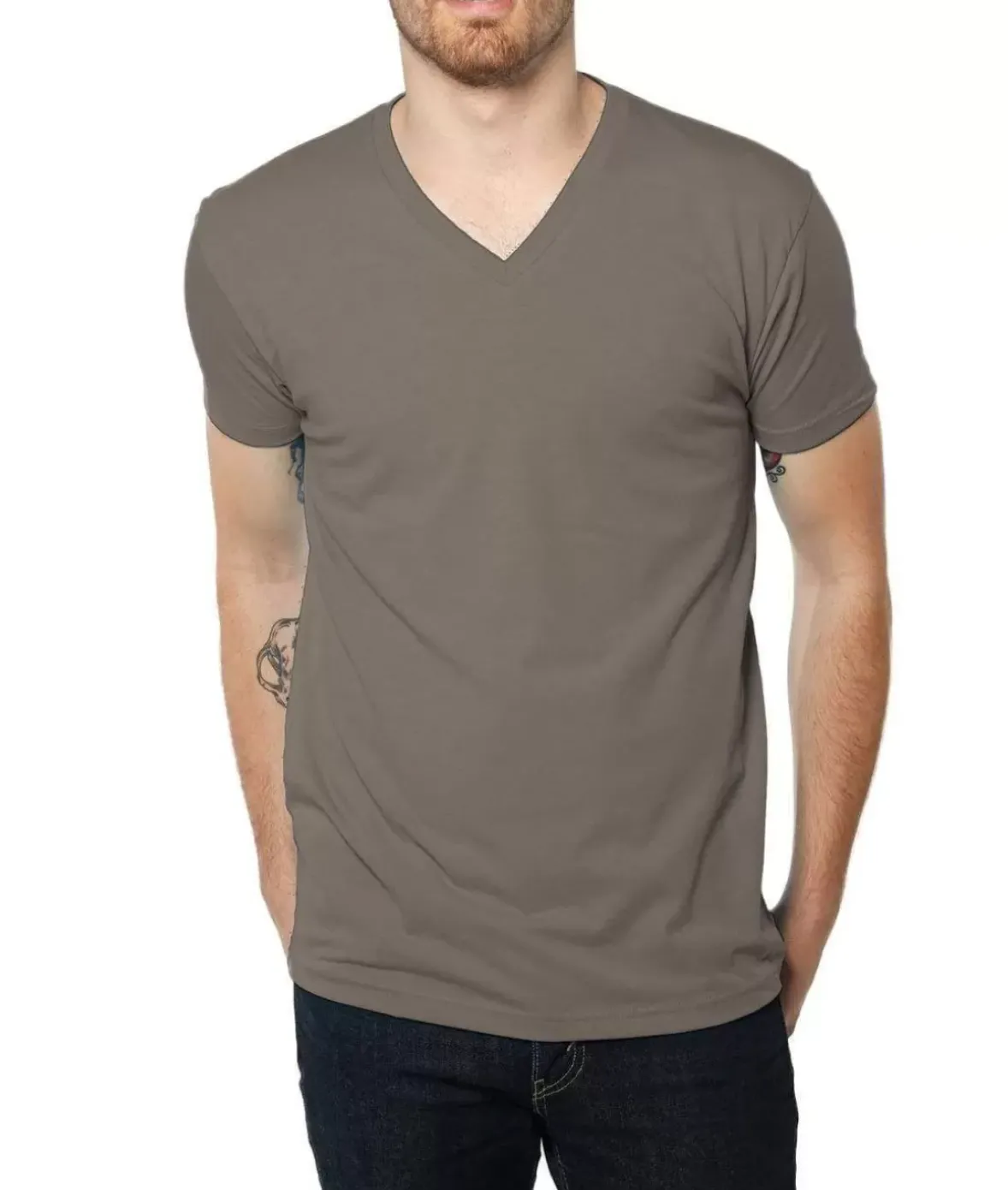 Nayked Apparel Shirts>Men'S Ridiculously Soft Midweight V-Neck