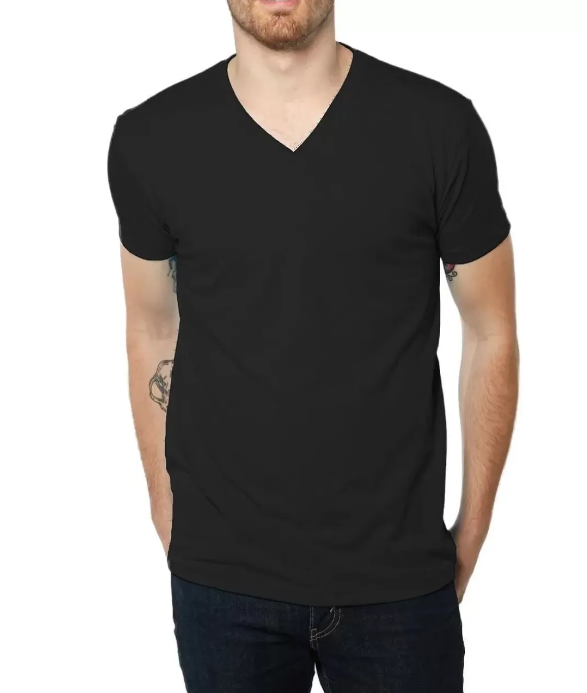Nayked Apparel Shirts>Men'S Ridiculously Soft Midweight V-Neck