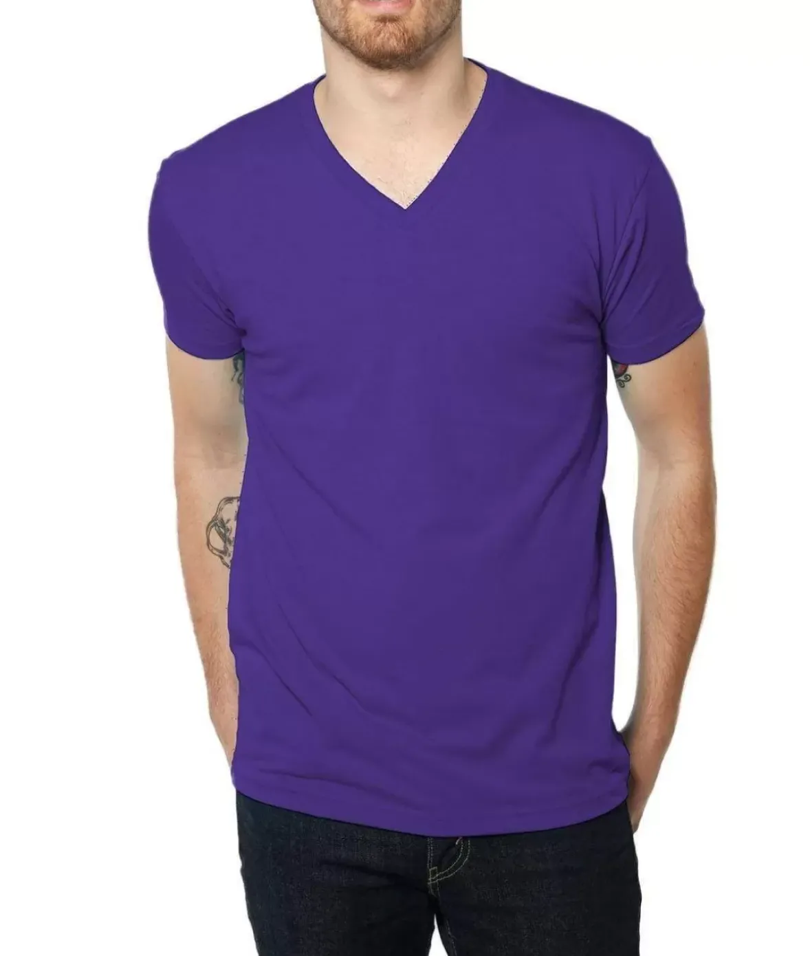 Nayked Apparel Shirts>Men'S Ridiculously Soft Midweight V-Neck