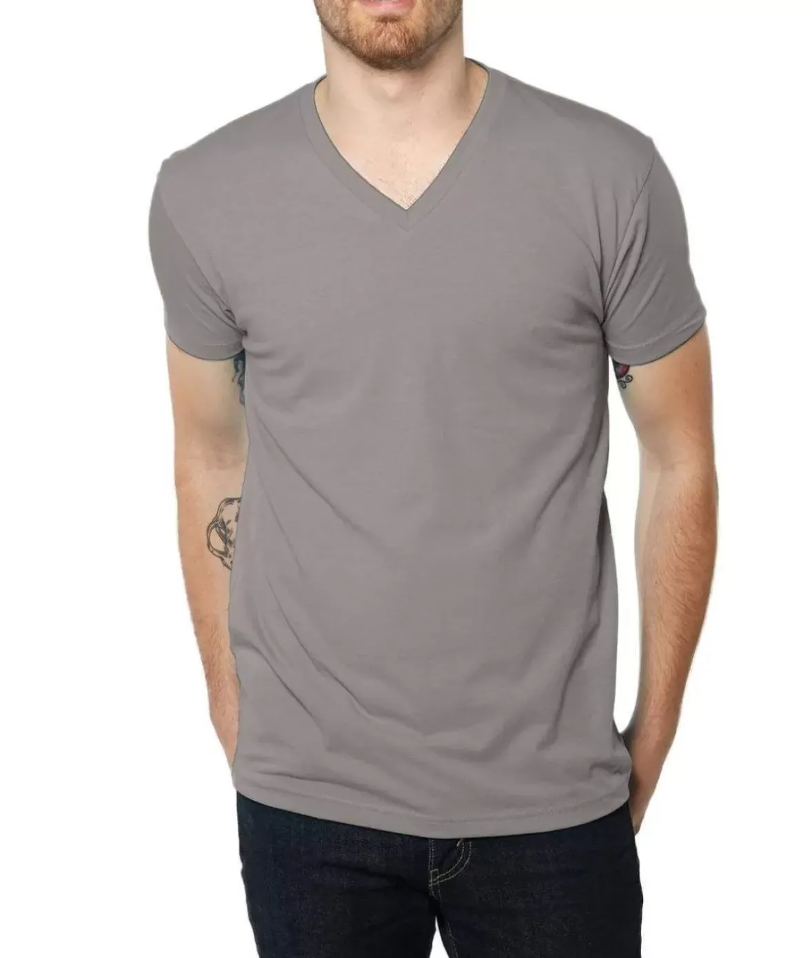 Nayked Apparel Shirts>Men'S Ridiculously Soft Midweight V-Neck