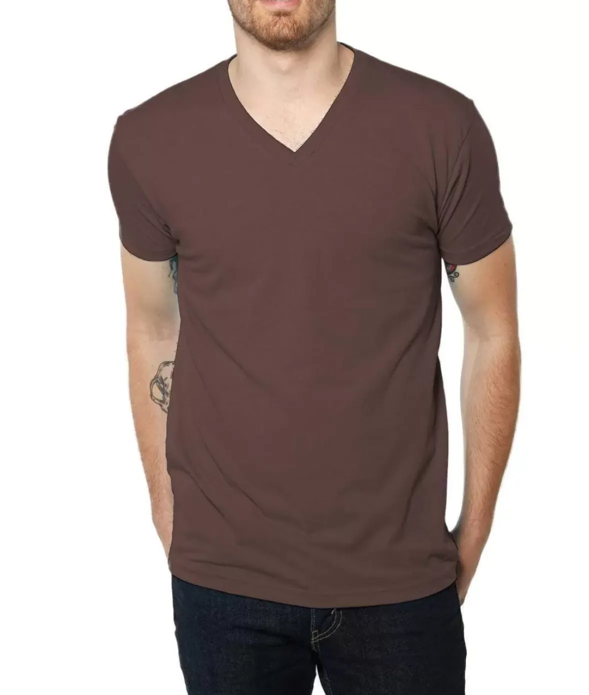 Nayked Apparel Shirts>Men'S Ridiculously Soft Midweight V-Neck
