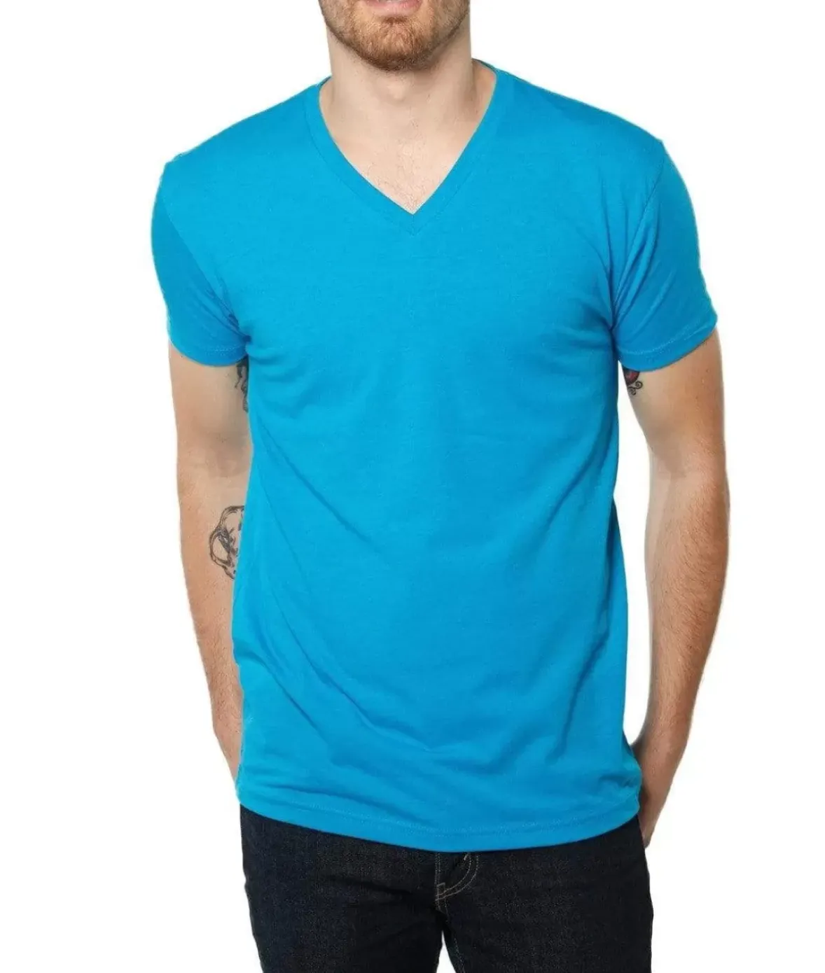 Nayked Apparel Shirts>Men'S Ridiculously Soft Midweight V-Neck