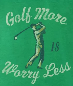 Nayked Apparel Shirts>Men'S Ridiculously Soft Midweight Graphic T-Shirt | Golf More, Worry Less