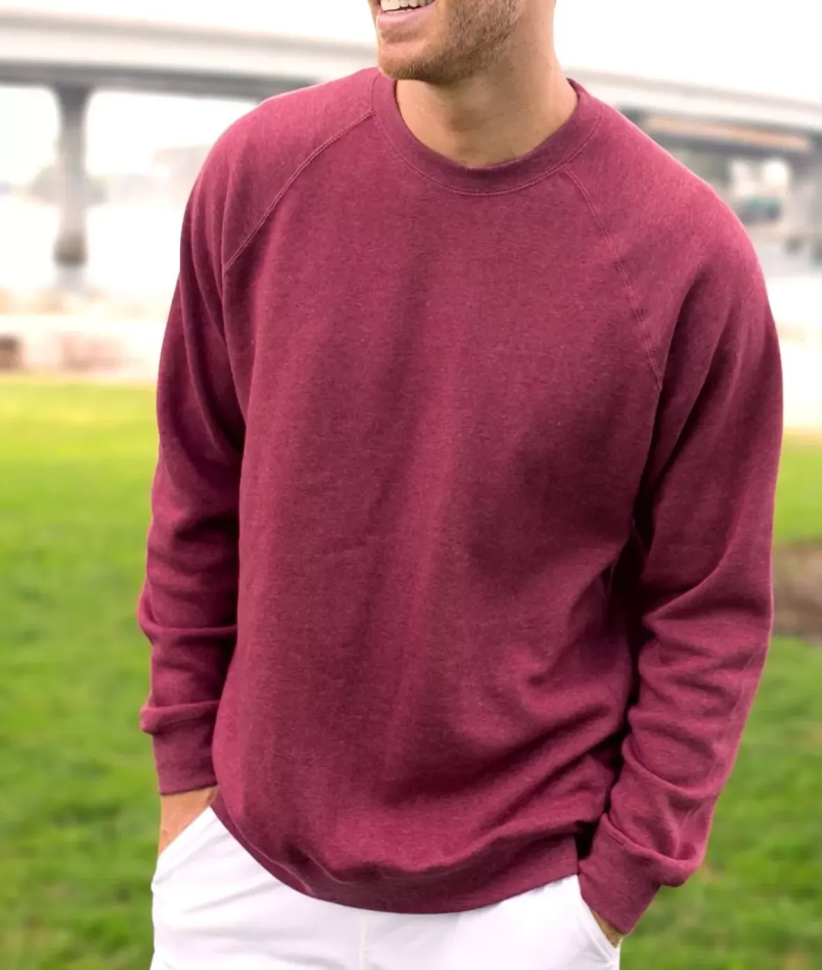 Nayked Apparel Hoodies & Sweatshirts>Men'S Ridiculously Soft Midweight Raglan Pullover