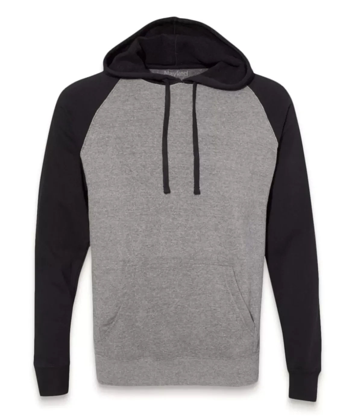 Nayked Apparel Hoodies & Sweatshirts>Men'S Ridiculously Soft Midweight Raglan Colorblocked Hooded Sweatshirt