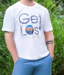 Nayked Apparel T-Shirts>Men'S Ridiculously Soft Midweight Graphic Tee | Get Lost
