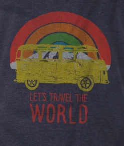 Nayked Apparel T-Shirts>Men'S Ridiculously Soft Midweight Graphic Tee | Let'S Travel The World