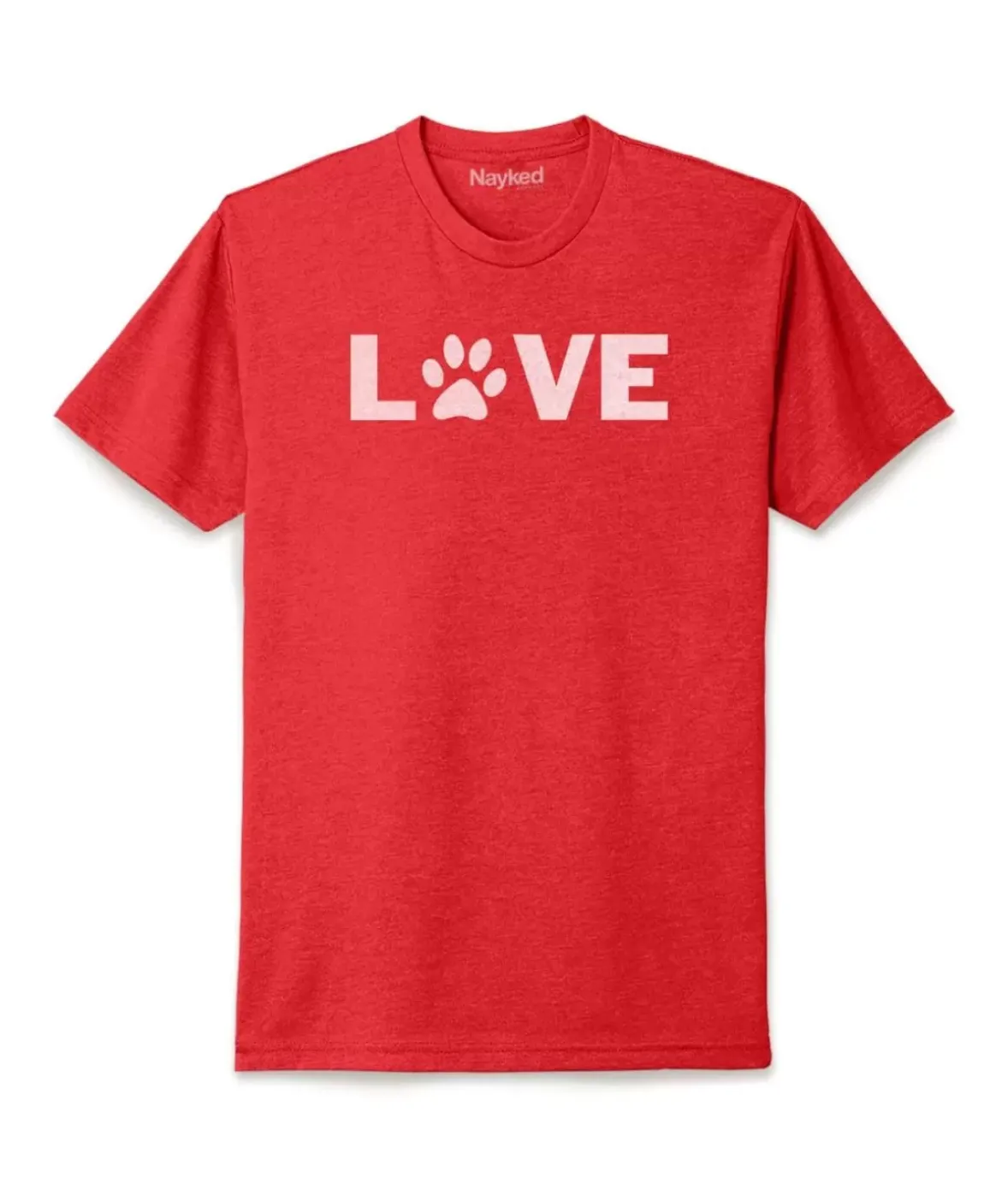 Nayked Apparel Shirts>Men'S Ridiculously Soft Midweight Valentine'S Day Graphic T-Shirt | Love My Pet