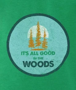 Nayked Apparel T-Shirts>Men'S Ridiculously Soft Midweight Graphic Tee | All Good In The Woods