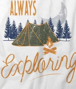 Nayked Apparel T-Shirts>Men'S Ridiculously Soft Midweight Graphic Tee | Always Exploring
