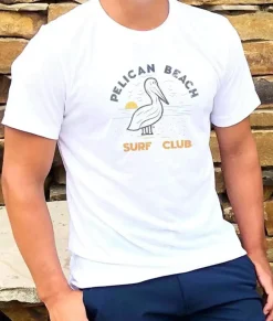 Nayked Apparel T-Shirts>Men'S Ridiculously Soft Midweight Graphic Tee | Pelican Beach