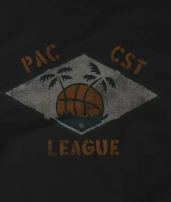 Nayked Apparel T-Shirts>Men'S Ridiculously Soft Midweight Graphic Tee | Pacific Coast League