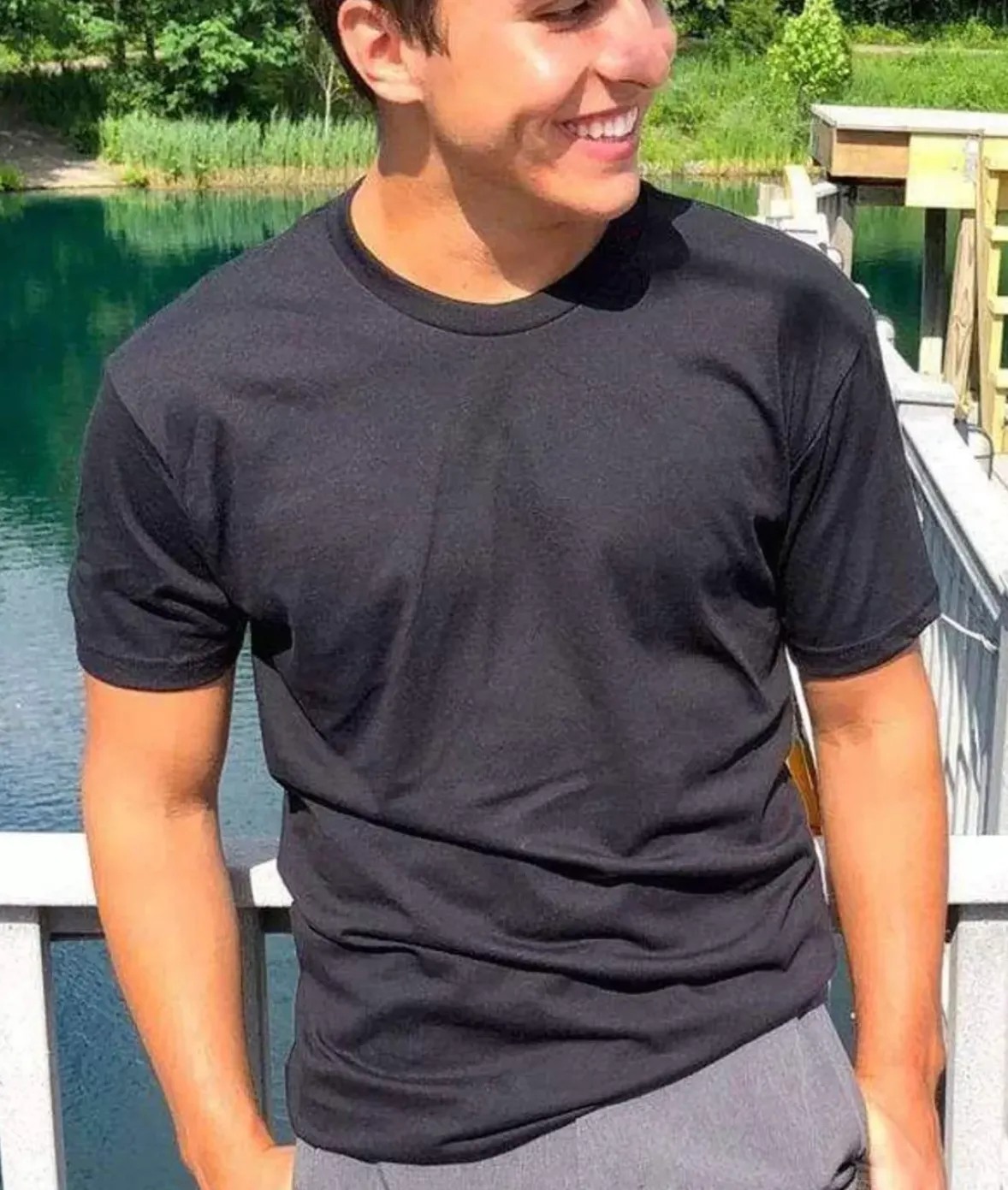 Nayked Apparel Shirts>Men'S Ridiculously Soft Midweight Crew T-Shirt | Classic
